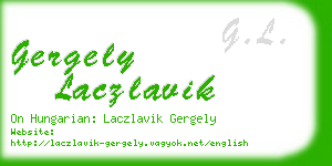 gergely laczlavik business card